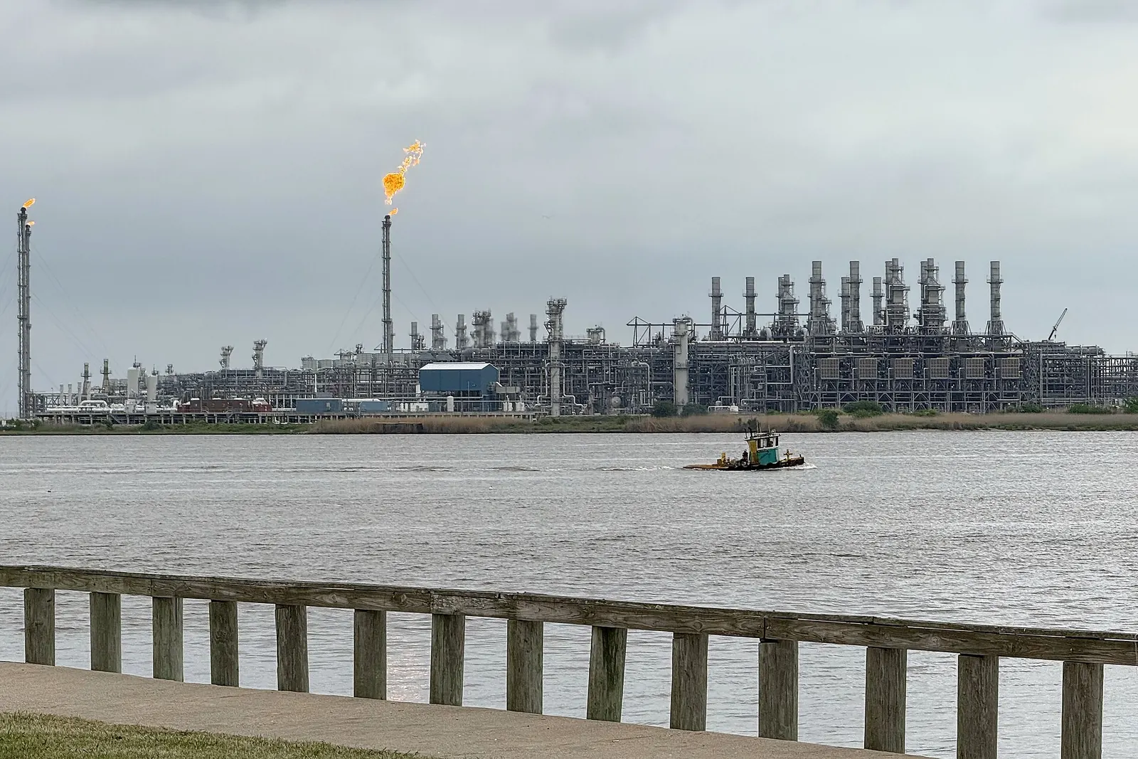 Sabine Pass LNG terminal in Cameron Parish, Louisiana