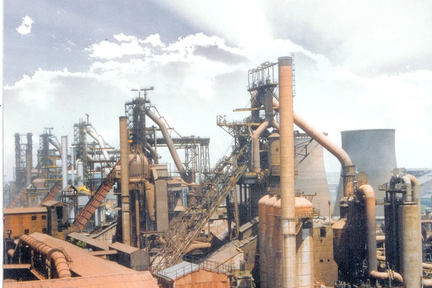 The Durgapur Steel Plant in West Bengal, India