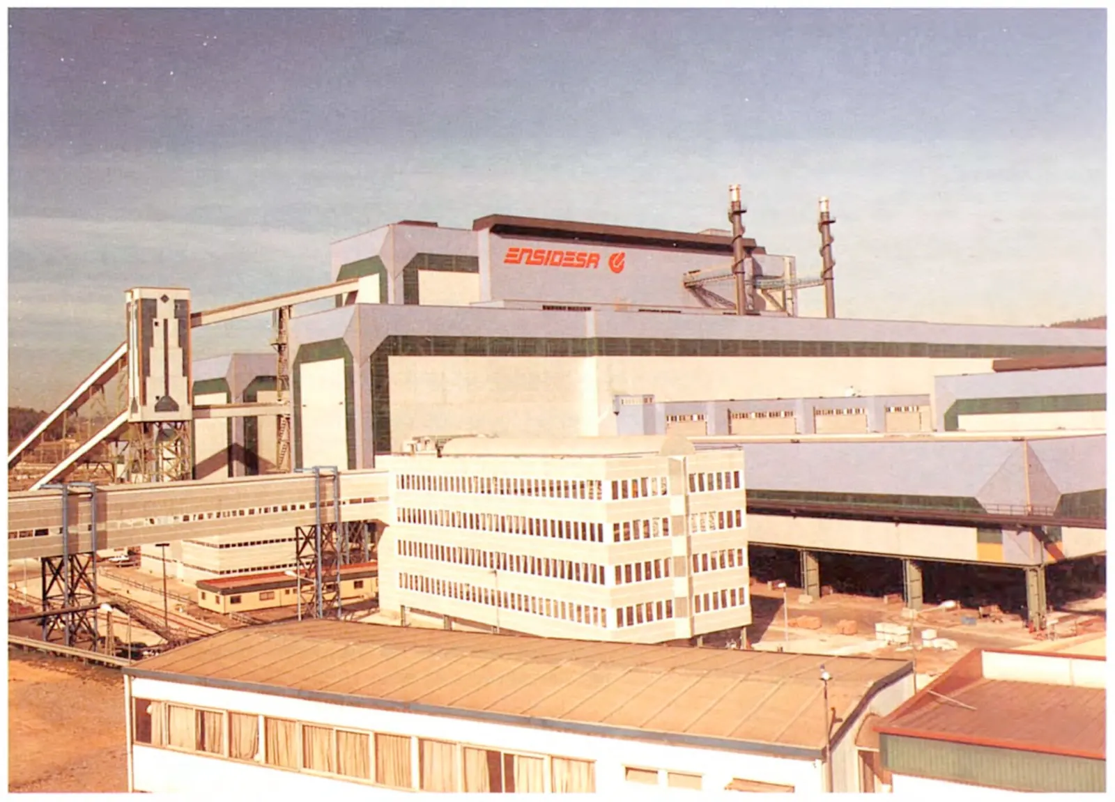 The Ensidesa steel mill at Avilés, Spain