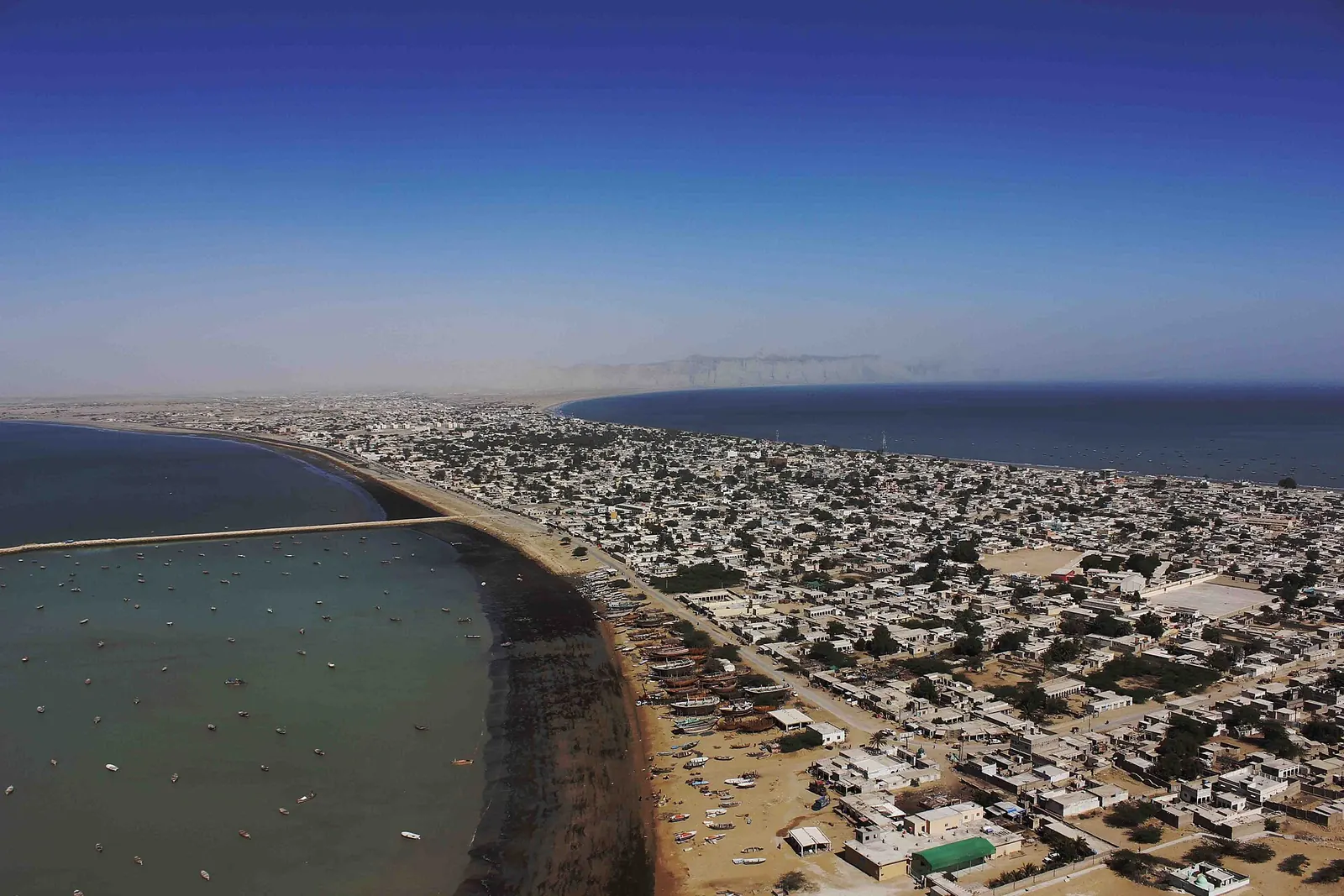 Aerial view of Gwadar, Balochistan