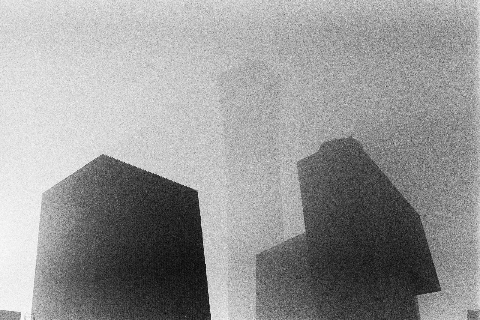 The Beijing central business district under heavy smog